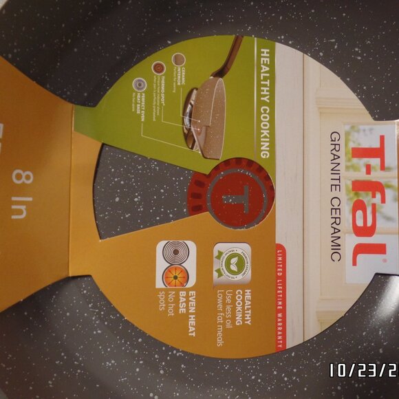 T-Fal Granite Ceramic 8" Fry Pan Healthy Cooking NEW - Picture 2 of 6